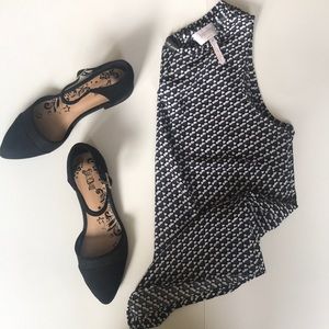 Laundry print sleeveless blouse